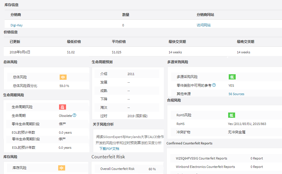 P5零件搜索：查询产品的库存信息