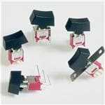 E-SWITCH 翘板开关 400MSP4R6BLKM1QE