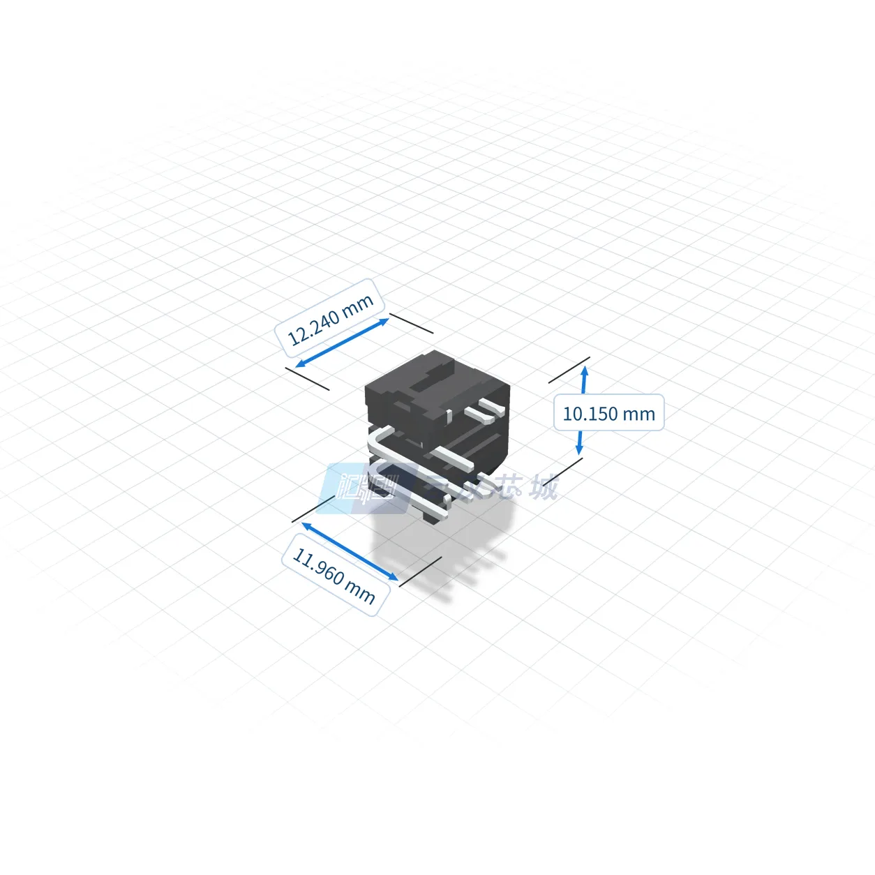 MOLEX 矩形连接器 - 针座 - 公插针 430450422