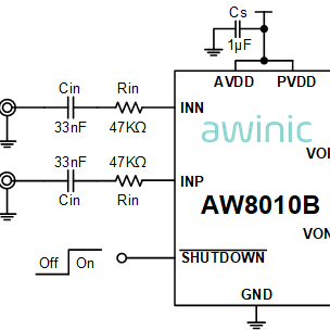 AWINIC/上海艾为电子 多媒体放大器 AW8010BFCR