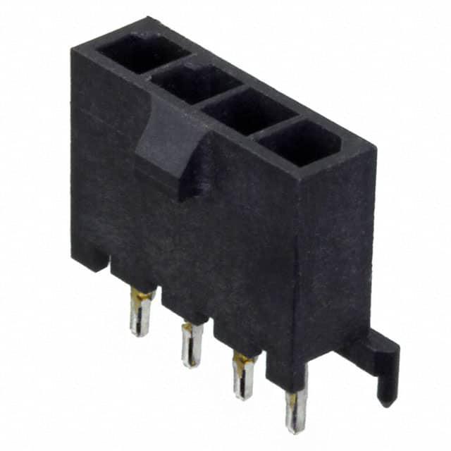 TE CONNECTIVITY 矩形连接器 - 针座 - 公插针 2-1445084-4
