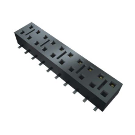 SAMTEC 矩形连接器 - 针座 - 插座/母插口 HLE-102-02-G-DV-BE
