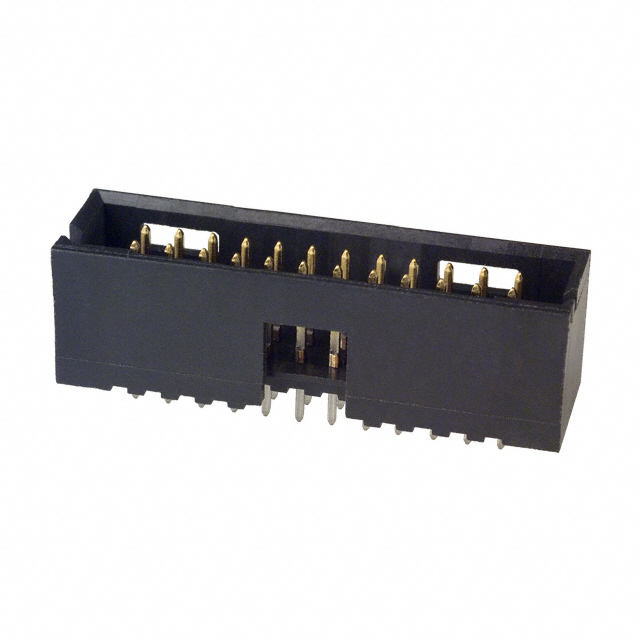 TE CONNECTIVITY 矩形连接器 - 针座 - 公插针 6-102619-0