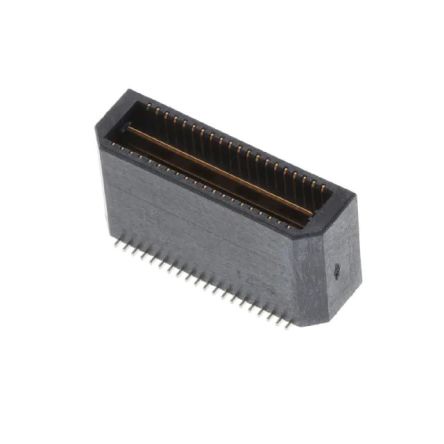 SAMTEC 矩形连接器 - 板垫片/叠接器（板对板） QTE-040-02-F-D-A-K-TR