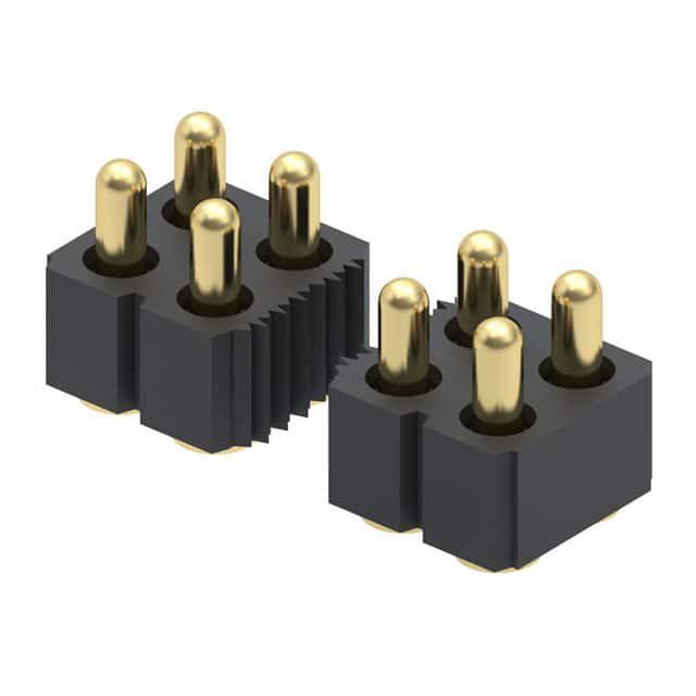 MILL-MAX 矩形连接器 - 弹簧式 813-22-022-30-003-101