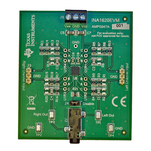 TEXAS INSTRUMENTS 多媒体放大器 INA1620EVM