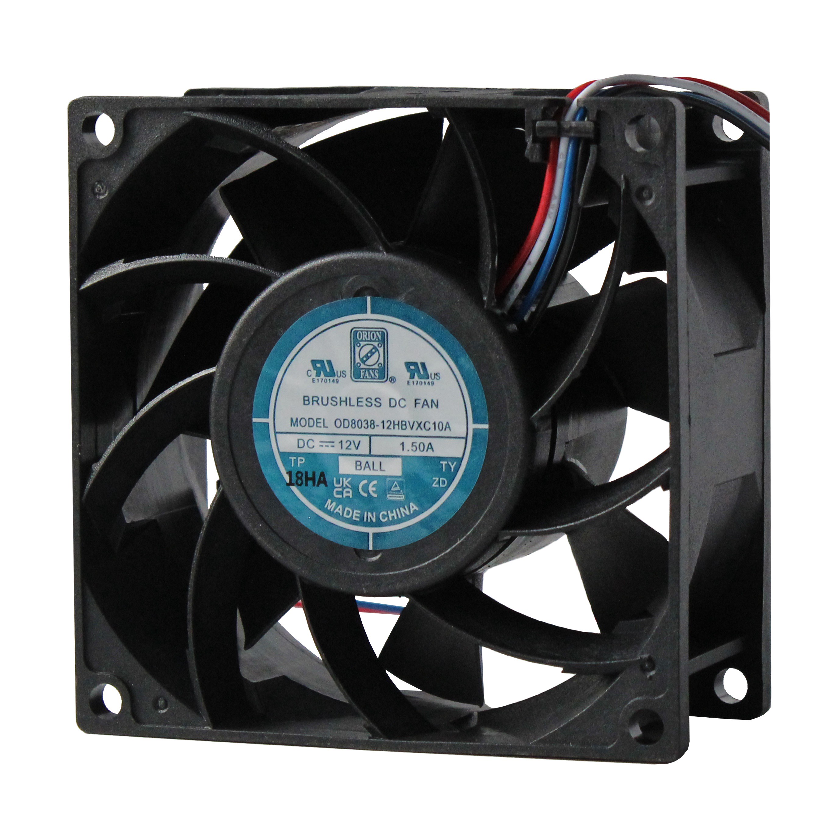 ORION FANS 风扇和热管理 OD8038-12MBVXE10A