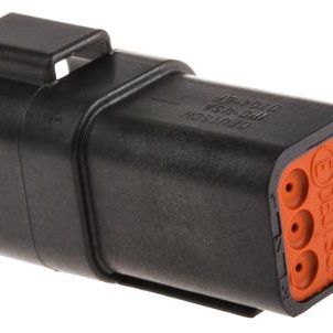 TE CONNECTIVITY 汽车连接器 DT04-6P-CE02
