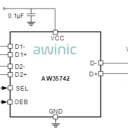 AWINIC/上海艾为电子 模拟开关/多路复用器 AW35742FCR