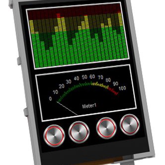 4D SYSTEMS LED显示器件 ULCD-32PTU