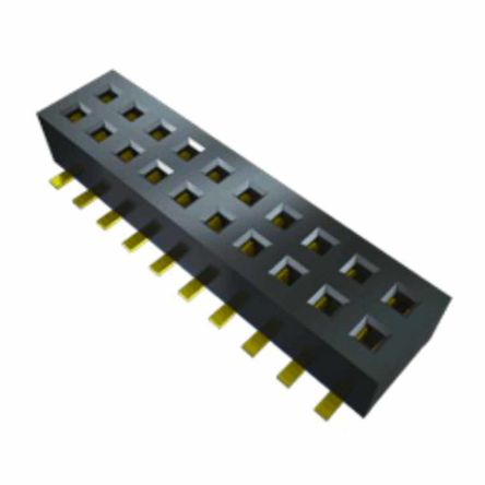 SAMTEC 矩形连接器 - 针座 - 插座/母插口 CLP-110-02-F-D-BE-P-TR