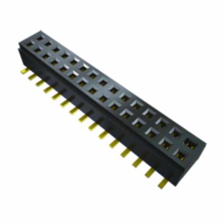 SAMTEC 矩形连接器 - 针座 - 插座/母插口 CLM-107-02-L-D-K-TR