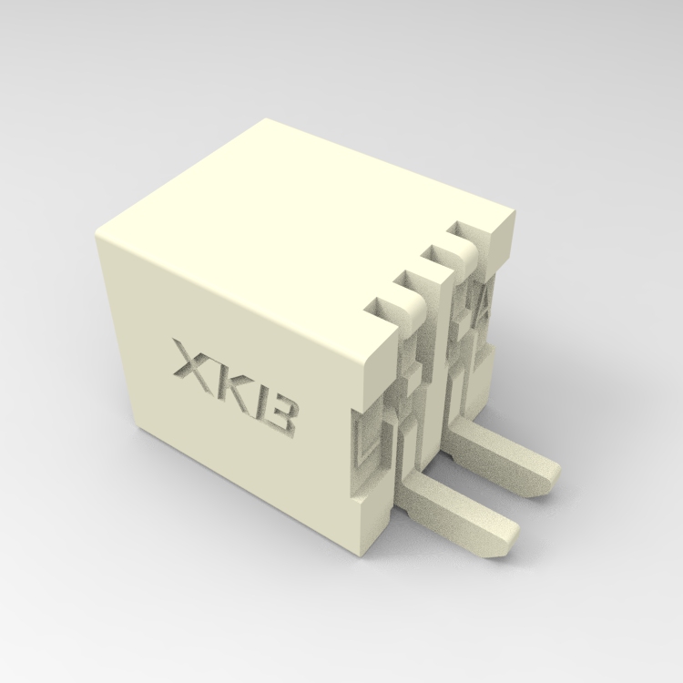 XKB CONNECTIVITY/中国星坤 矩形连接器 - 针座 - 公插针 X1511WRS-02HF-LPSW