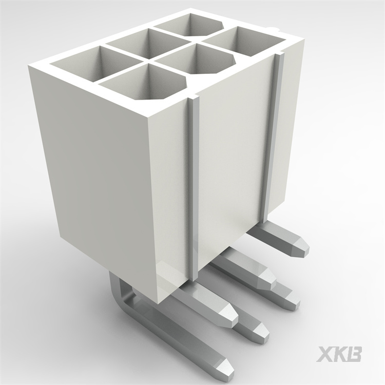 XKB CONNECTIVITY/中国星坤 矩形连接器 - 针座 - 公插针 X9357WR-2x03-N2SN
