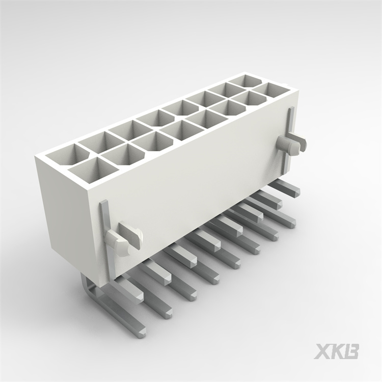 XKB CONNECTIVITY/中国星坤 矩形连接器 - 针座 - 公插针 X9357WR-2x08S-N2SN