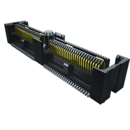 SAMTEC 矩形连接器 - 阵列/边缘型/夹层式（板对板） QFS-052-01-SL-D-RA