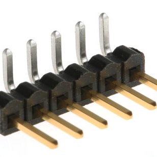 SAMTEC 矩形连接器 - 针座 - 公插针 TSW-106-08-L-S-RA